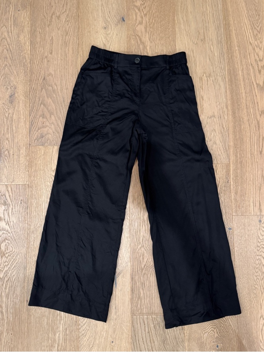 LOFT Black Wide-Leg Pants